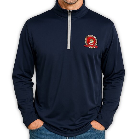 FootJoy Performance Golf Pullover Navy Blue Half Zip Long Sleeve Size Large - Picture 11 of 11